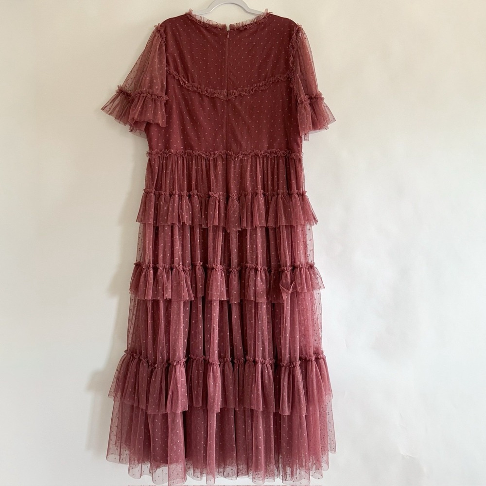 Ivy City Co Whimsical Dress 2X Mulberry Mauve Ethereal Romantic Soft Feminine - Picture 8 of 16